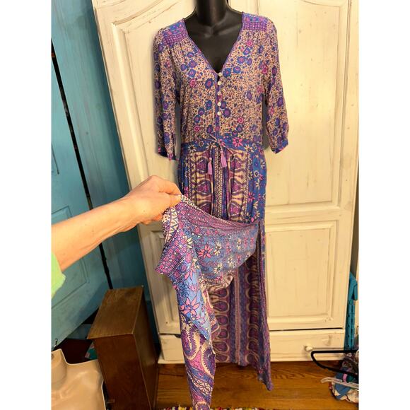 SPELL & THE GYPSY COLLECTIVE SPELL DESIGNS BOHO BLOSSOM MAXIDRESS XS WORN ONCE - Picture 9 of 16